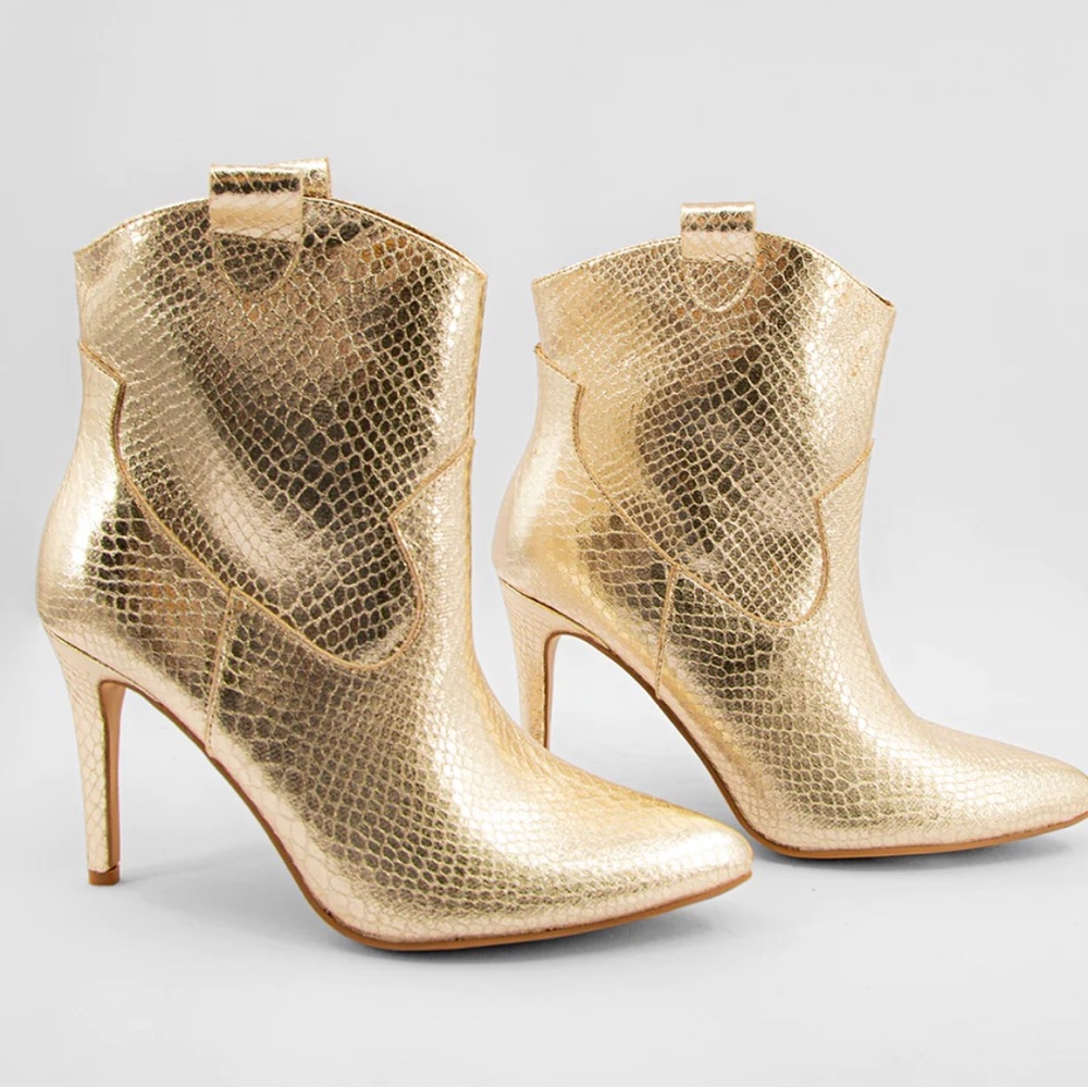 Gold ShuShop Booties